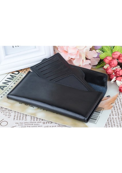 Haklı Deri Büyük Kapasiteli Ultra Ince Kadın Cüzdanı Moda Basit Kadın Clutch Kart Tutucu Cep Telefonu (Yurt Dışından) fiyatları