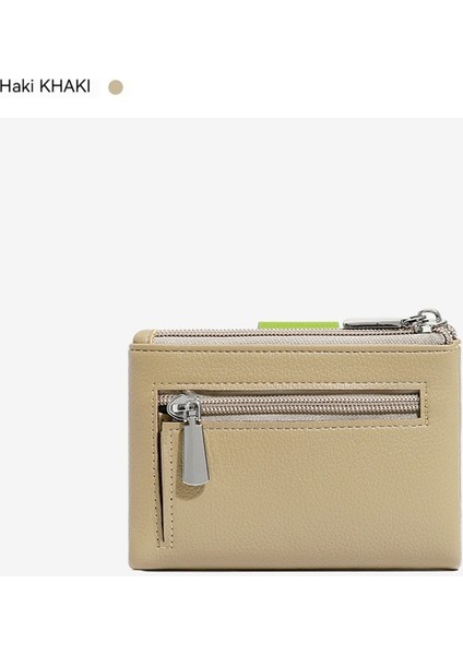 Kısa Bayan Cüzdan Iki Katlı Çoklu Kart Yuvası Ters Çanta Cüzdan Gümüş Cüzdan (Yurt Dışından) modelleri