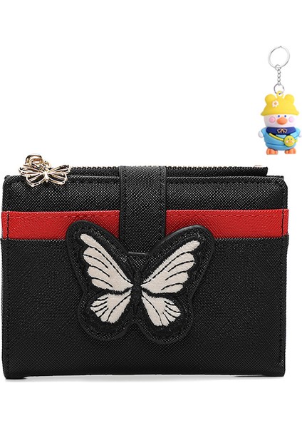 Cüzdan Gündelik Moda Cüzdan Kadın Cüzdan Kısa Cüzdan Bayan Kart Tutucu (Yurt Dışından)