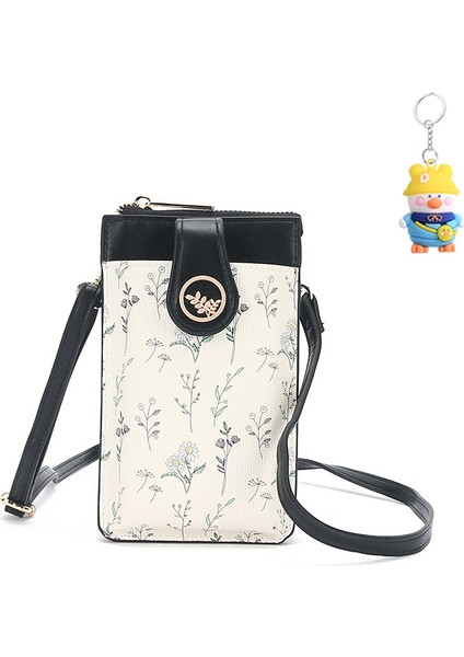 Tatlı Bayan Para Çanta Omuz Crossbody Çanta Baskılı Cep Telefonu Çantası Kadın Cüzdanı (Yurt Dışından)