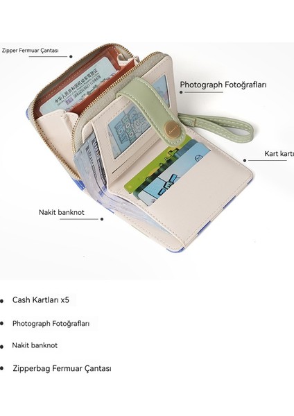 Bayan Cüzdan Kimlik Depolama Çantası Clutch Kart Tutucu (Yurt Dışından) fırsatları