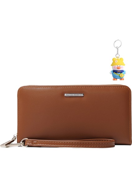 Bayanlar Clutch Uzun Cüzdan Büyük Kapasiteli Çok Fonksiyonlu Kart Tutucu Cep Telefonu (Yurt Dışından)