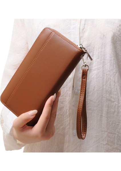 Bayanlar Clutch Uzun Cüzdan Büyük Kapasiteli Çok Fonksiyonlu Kart Tutucu Cep Telefonu (Yurt Dışından) fiyatları