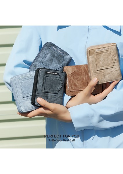 Bayan Cüzdan Moda Çoklu Kart Yuvası Kart Tutucu Kadın Kısa Para Cüzdan (Yurt Dışından)