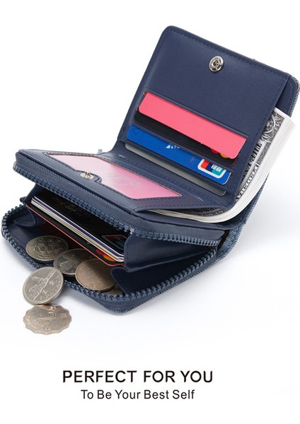 Bayan Cüzdan Moda Çoklu Kart Yuvası Kart Tutucu Kadın Kısa Para Cüzdan (Yurt Dışından) fırsatları