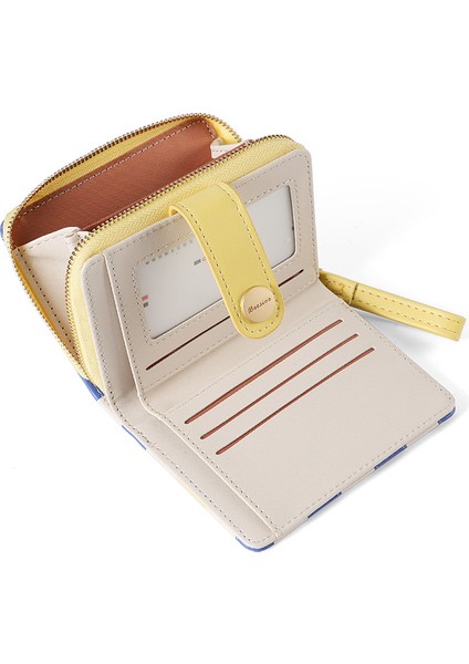 Bayan Cüzdan Kimlik Depolama Çantası Clutch Kart Tutucu (Yurt Dışından)