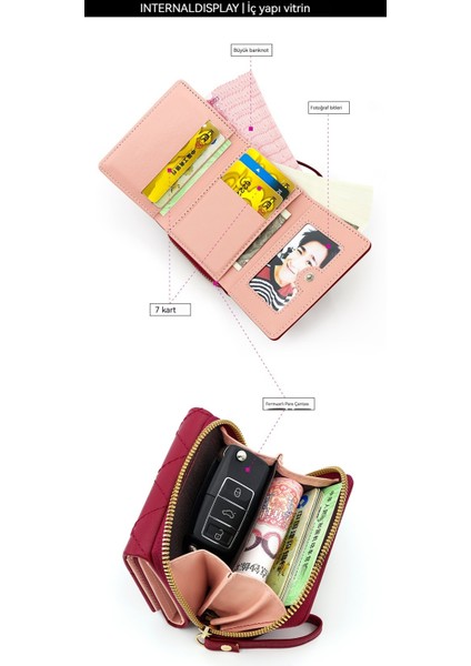 Kalp Şekli Basit Bayan Cüzdan Kadın Küçük Cüzdan Para Cüzdan Kart Tutucu Kısa (Yurt Dışından) fırsatları