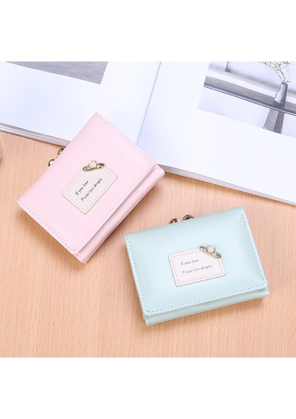 Bayan Cüzdan Kadın Kısa Öğrenci Mini Küçük Cüzdan Üç Katlı Para Cüzdan (Yurt Dışından) fiyatları