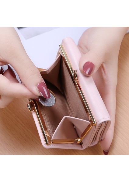 Bayan Cüzdan Kadın Kısa Öğrenci Mini Küçük Cüzdan Üç Katlı Para Cüzdan (Yurt Dışından) modelleri