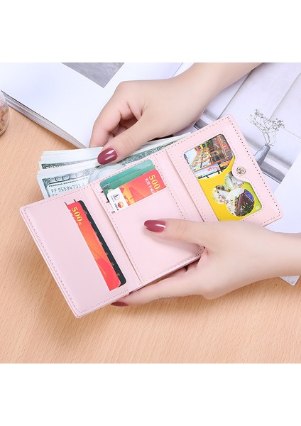 Bayan Cüzdan Kadın Kısa Öğrenci Mini Küçük Cüzdan Üç Katlı Para Cüzdan (Yurt Dışından) fırsatları