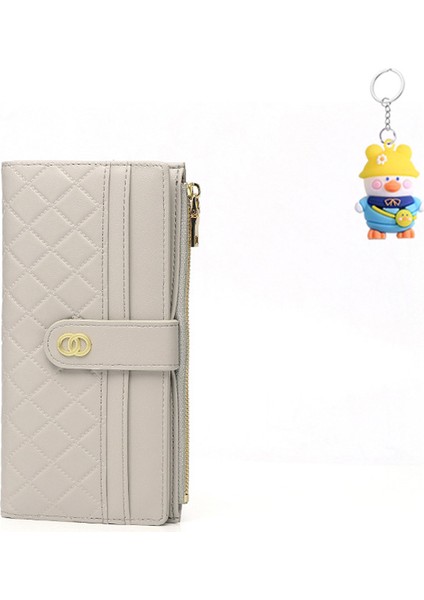 Çoklu Kart Yuvası Fermuarlı Bayan Cüzdan Uzun Clutch Kart Tutucu (Yurt Dışından)