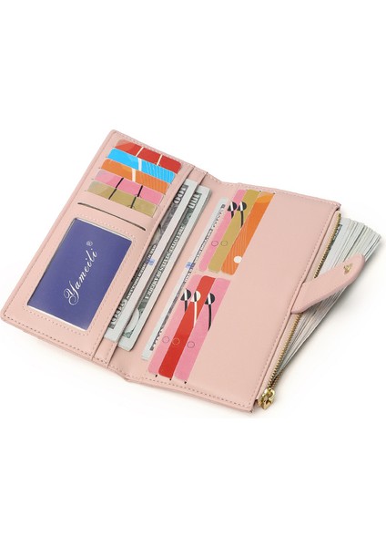 Çoklu Kart Yuvası Fermuarlı Bayan Cüzdan Uzun Clutch Kart Tutucu (Yurt Dışından) fiyatları