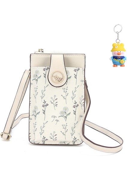 Tatlı Bayan Para Çanta Omuz Crossbody Çanta Baskılı Cep Telefonu Çantası Kadın Cüzdanı (Yurt Dışından)
