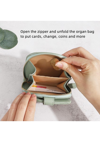Moda Cüzdan Kadın Kısa Iki Katlı Para Cüzdan Çoklu Kart Yuvası Kart Tutucu Baskı (Yurt Dışından) fırsatları