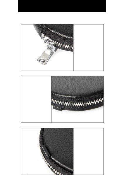 Fermuarlı Küçük Yuvarlak Cüzdan Küçük Basit Katı Renkli Kulaklık Madeni Para Saklama Madeni Para Cüzdanı Kadınlar (Yurt Dışından) fırsatları