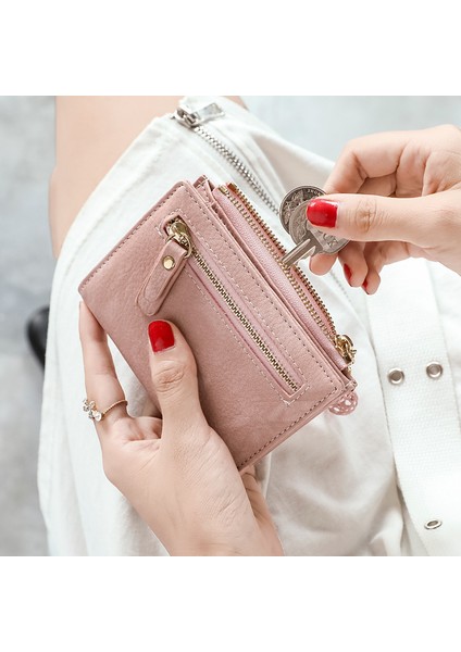 Cüzdan Kadın Kısa Katlanır Cüzdan Para Cüzdanı Kart Tutucu (Yurt Dışından) fiyatları