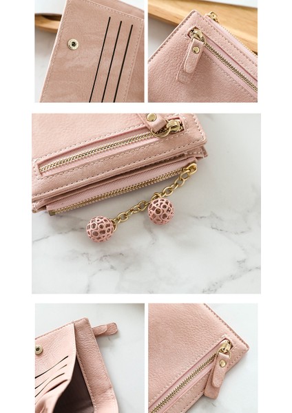 Cüzdan Kadın Kısa Katlanır Cüzdan Para Cüzdanı Kart Tutucu (Yurt Dışından) fırsatları