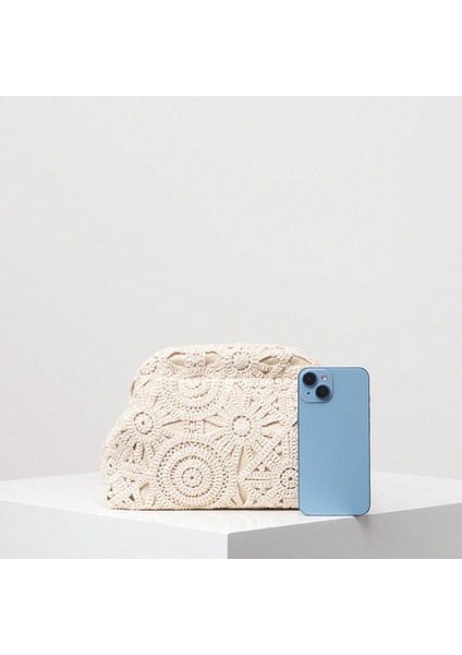 Cep Telefonu Çanta Bayan Moda Örme Çanta Bulut Çanta Clutch Kadın Çanta Cüzdan (Yurt Dışından) fiyatları