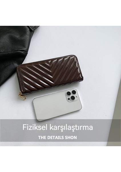 Kart Tutucu Moda Elli Küçük Kare Çanta Kadın Çok Yönlü Büyük Kapasiteli Cüzdan (Yurt Dışından) modelleri