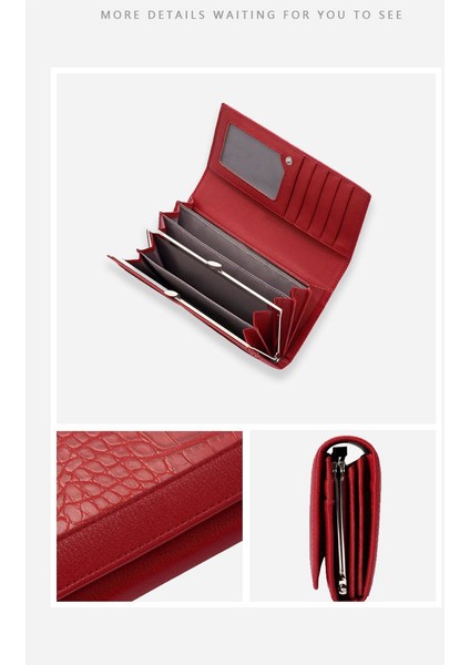 Cüzdan Bayanlar Clutch Para Cüzdanı Kullanışlı Fonksiyon Kart Tutucu (Yurt Dışından)