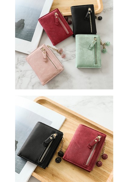 Cüzdan Kadın Kısa Katlanır Cüzdan Para Cüzdanı Kart Tutucu (Yurt Dışından) indirimleri