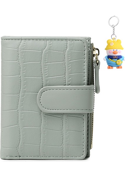 Cüzdan Bayan Kart Tutucu Mini Taşınabilir Katlanır Kısa Para Cüzdanı (Yurt Dışından)
