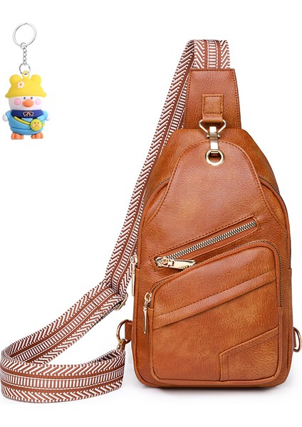 Göğüs Çantası Bayan Büyük Kapasiteli Yeni Crossbody Çanta Yumuşak Deri Göğüs Gündelik Omuz (Yurt Dışından)