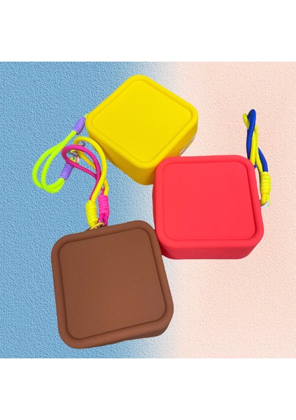 Cüzdan Silikon Küçük Kare Çanta Hava Yastığı Ruj Kozmetik Çanta Taşınabilir Para Cüzdanı Su Geçirmez Tote (Yurt Dışından) fiyatları