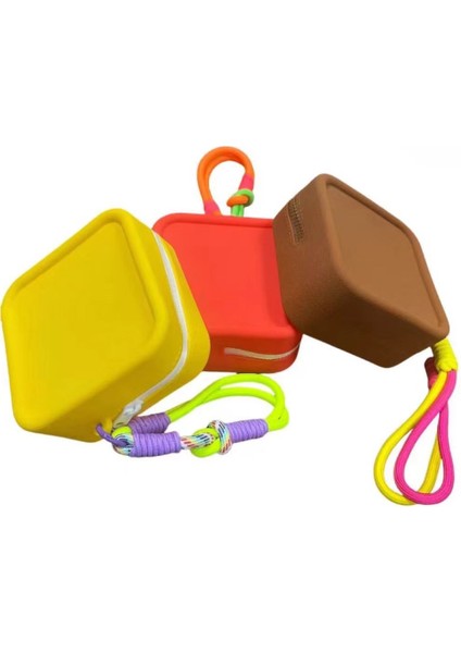 Cüzdan Silikon Küçük Kare Çanta Hava Yastığı Ruj Kozmetik Çanta Taşınabilir Para Cüzdanı Su Geçirmez Tote (Yurt Dışından) fırsatları