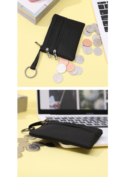 Bayanlar Kumaş Para Cüzdanı Düz Renk Çok Cepli Fermuarlı Paralar Kart Tutucu Çantası (Yurt Dışından) indirimleri