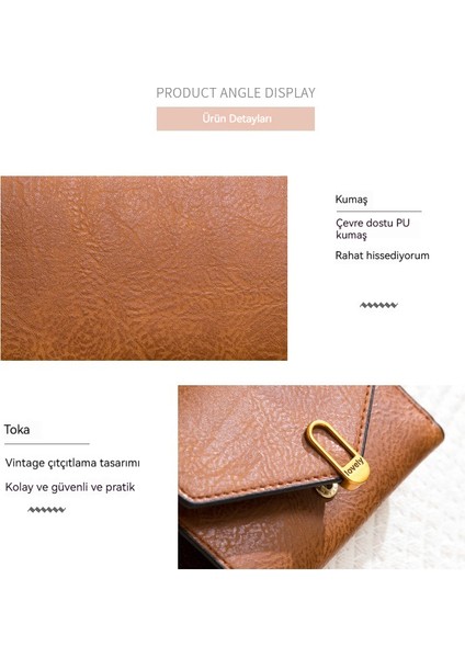 Bayan Cüzdan 3 Katlama Toka Moda Clutch Cüzdan Çoklu Kart Yuvası Para Cüzdanı Kart Tutucu (Yurt Dışından) fiyatları