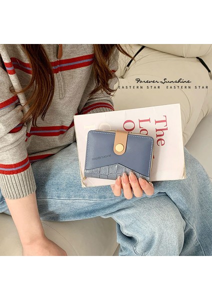 Bayan Cüzdan Büyük Kapasiteli Çoklu Kart Yuvası Para Cüzdanı Fermuar Toka Basit Çanta (Yurt Dışından) indirimleri