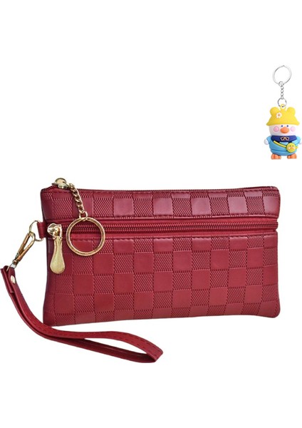 Bayanlar Clutch Cüzdan Çok Yönlü Moda Cep Telefonu Çantası Basit Kart Tutucu Fermuarlı Cüzdan (Yurt Dışından)