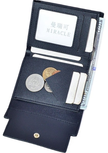 Bayan Cüzdan Çoklu Kart Yuvası Büyük Kapasiteli Düz Renk Kısa Cüzdan Kart Tutucu (Yurt Dışından) fiyatları