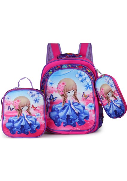 Üç Parçalı Çocuk Okul Çantası, Sevimli Erkek ve Kız Okul Çantası, Karikatür Sırt Çantası, Ilkokul Öğrencisi Sırt Çantası (Yurt Dışından) fırsatları