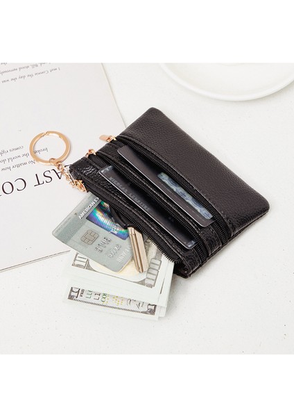 Cüzdan Mini Para Cüzdanı Düz Renk Moda Anahtar Çantası Kart Tutucu (Yurt Dışından) modelleri