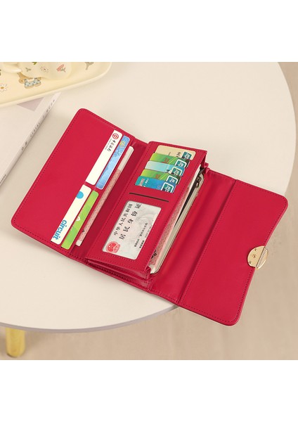 Cüzdan Bayanlar Uzun Çoklu Kart Yuvası Kart Tutucu Moda Büyük Kapasiteli 30% Katılım Cüzdan Clutch (Yurt Dışından)