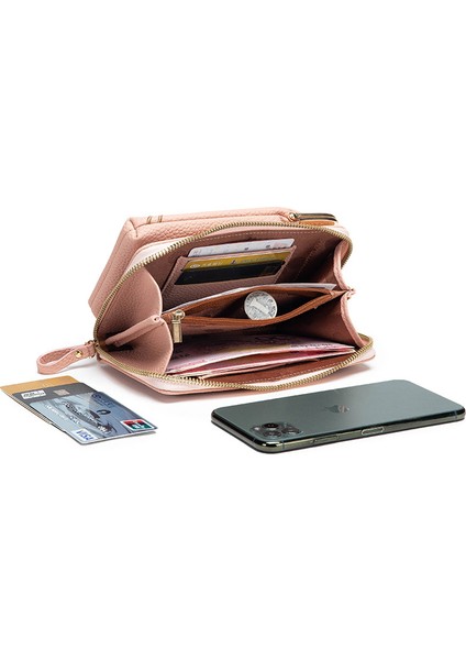 Nakış Niche Çanta Cüzdan Kadın Mini Telefon Çantası Crossbody Uzun Moda Bayan Cüzdan (Yurt Dışından) fiyatları