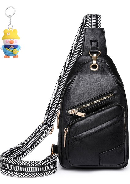 Göğüs Çantası Bayan Büyük Kapasiteli Yeni Crossbody Çanta Yumuşak Deri Göğüs Gündelik Omuz (Yurt Dışından)