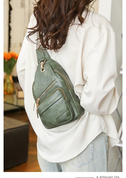 Göğüs Çantası Bayan Büyük Kapasiteli Yeni Crossbody Çanta Yumuşak Deri Göğüs Gündelik Omuz (Yurt Dışından) fırsatları
