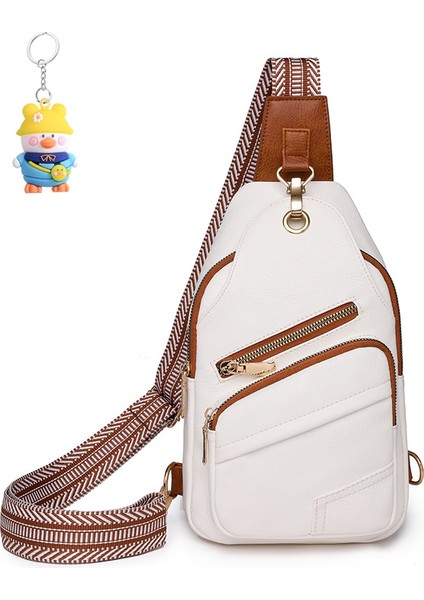 Göğüs Çantası Bayan Büyük Kapasiteli Yeni Crossbody Çanta Yumuşak Deri Göğüs Gündelik Omuz (Yurt Dışından)
