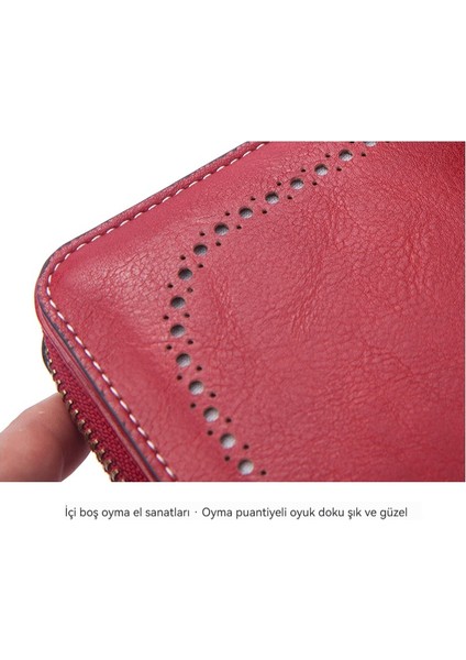 Uzun Cüzdan Kadın Retro Içi Boş Cüzdan Büyük Kapasiteli Cep Telefonu Çantası (Yurt Dışından) fırsatları