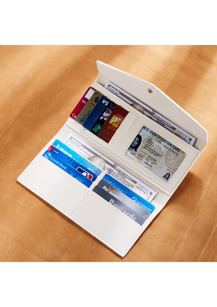 Bayanlar Uzun Cüzdan Ultra Ince Moda Küçük Kuğu Çoklu Kart Yuvası Şeffaf Kimlik Kimlik Kart Yuvası (Yurt Dışından) fiyatları