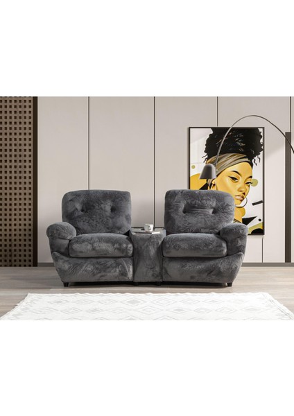 Royal Ikili Sinema Koltuğu | Rehome Sevgili Koltuğu | 215 x 90 x 105 cm