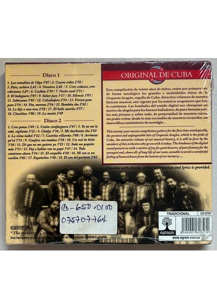 Orquesta Aragon Grandes Exitos Çift CD (Orjnal Dönem Baskı Fiyatı