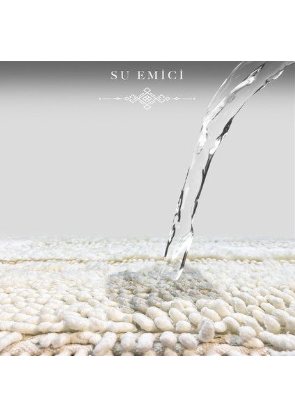 Spagetti Oval Krem 2'li %100 Pamuk Banyo Halısı Paspası Seti fırsatları