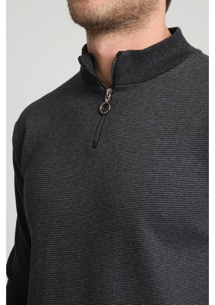 Alexandergardı Yakası Rermuarlı Sweatshırt, Yeni Sezon (E20-230211)