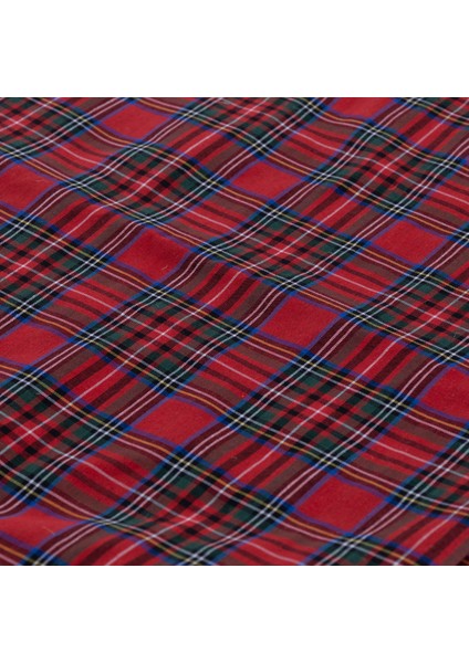 Yılbaşı Kırmızı Ekose Runner 40X140 cm modelleri