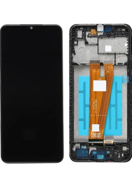 Samsung Galaxy A04 A045 LCD Ekran Dokunmatik Siyah Hk Servis Çıtalı