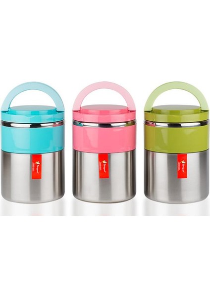 PNG-1302 Inox Çiftli Yemek Termosu Pembe